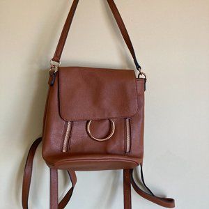 Lauren Conrad Small Backpack/Shoulder Bag- Brown